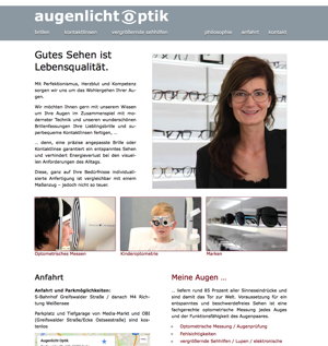 Website: augenlicht optik berlin